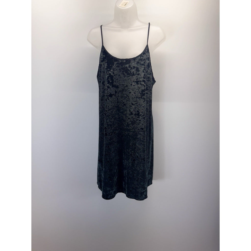 Victoria's Secret M/L Green Stretch Crushed Velvet Nightgown Slip Dress Lounge