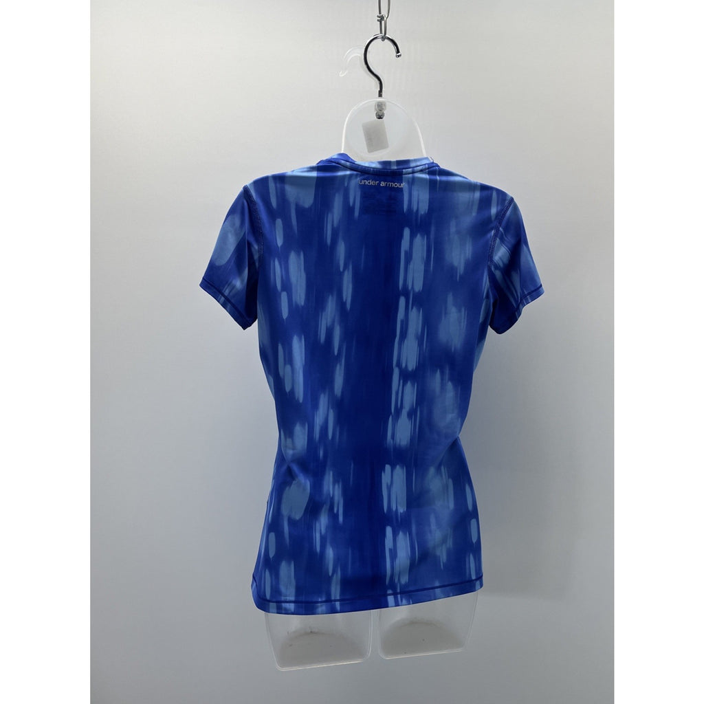 Under Armour Active Heat Gear Fitted Top Size S EUC Blue