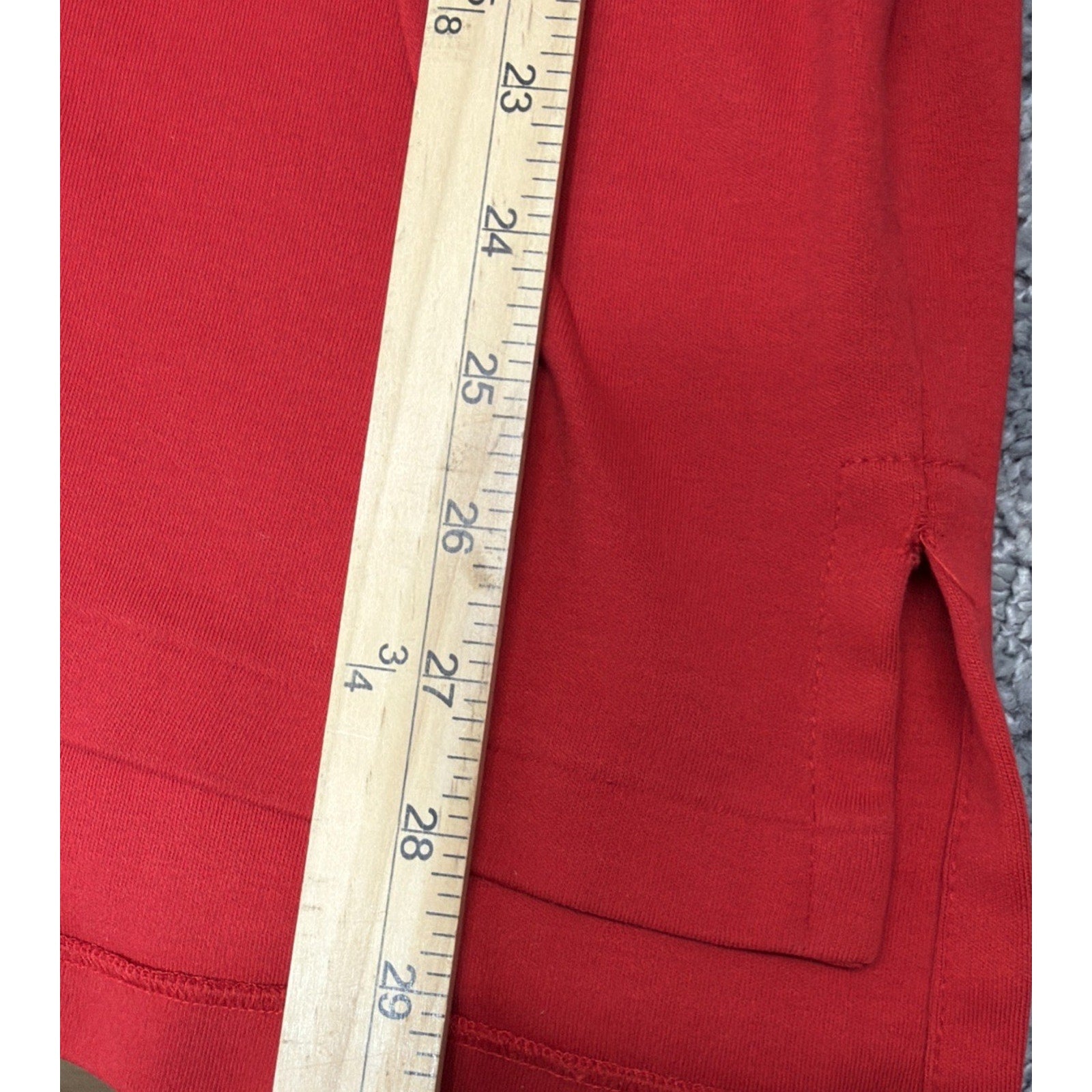 Polo Ralph Lauren Polo Shirt Pima Soft Touch Mens L RED W/Logo Flaw