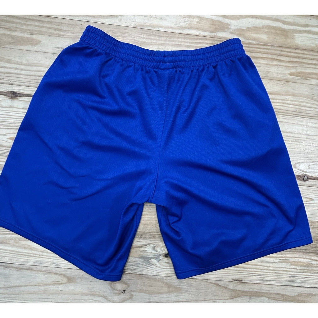 Under Armour Loose Fit Shorts Adult Large Blue Stretch Basketball Pockets Mens.