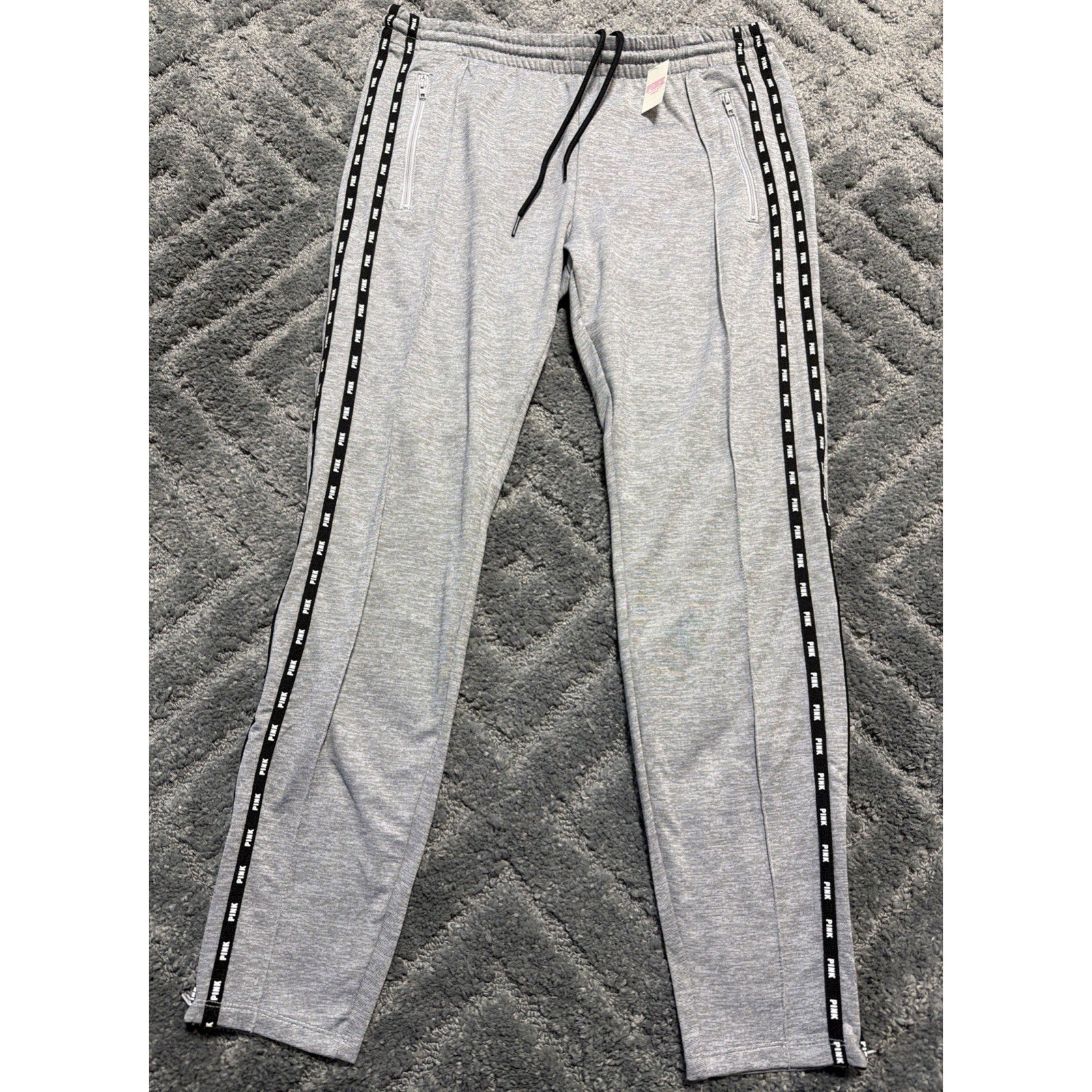Victoria Secret Pink Ladies Joggers L Performance Active Athletic Womens New
