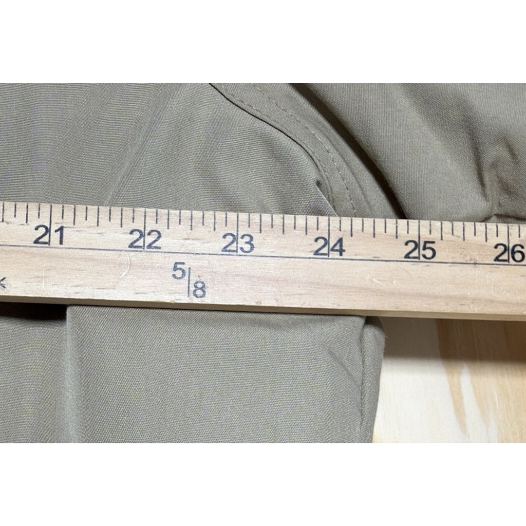 Vintage Ozark Trail Bomber Insulated Jacket Sz XL Beige Full Zip Quilted Lining