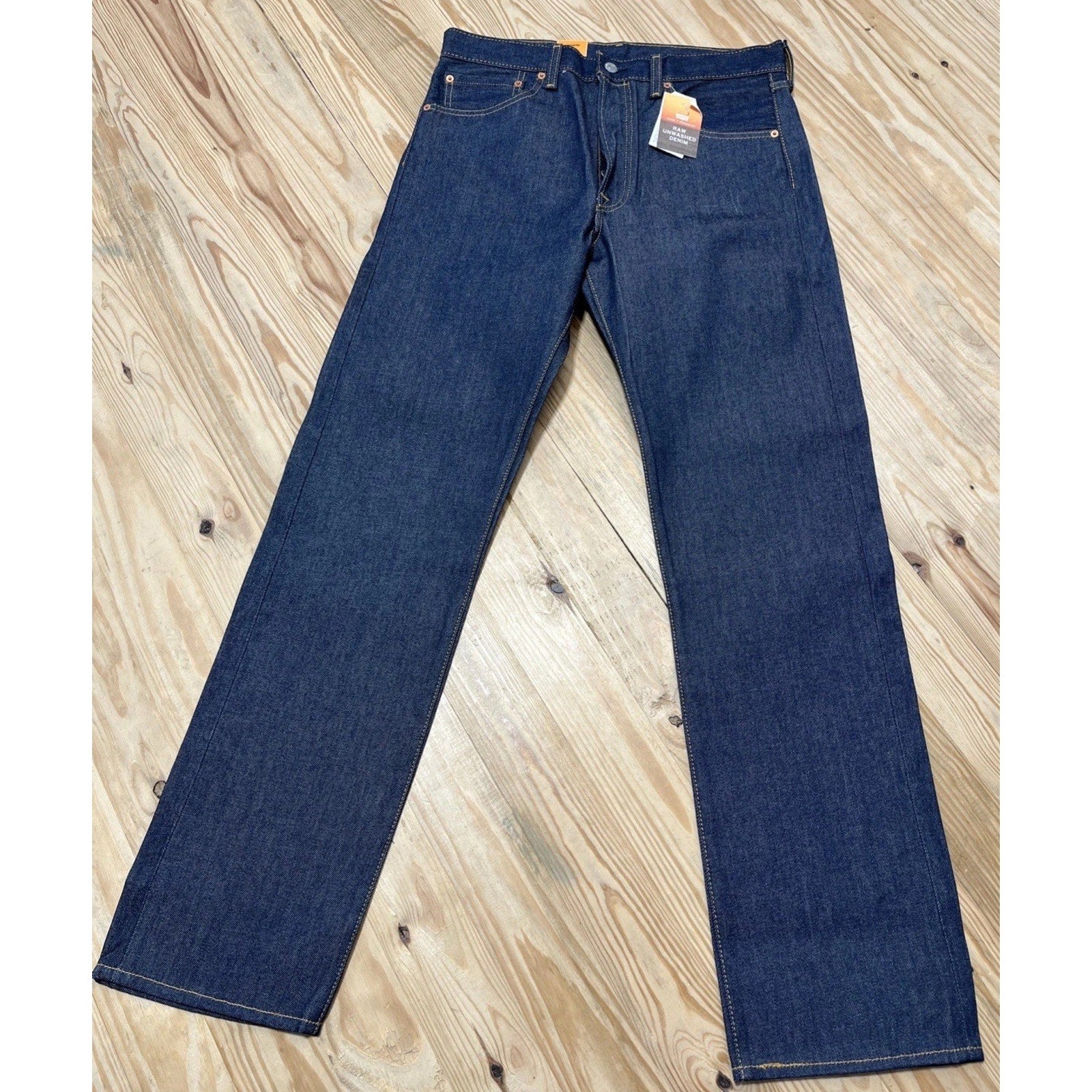 NWT Vintage Deadstock 2016 Levi’s Shrink To Fit Rigid 501 Button Fly Jeans 33x34