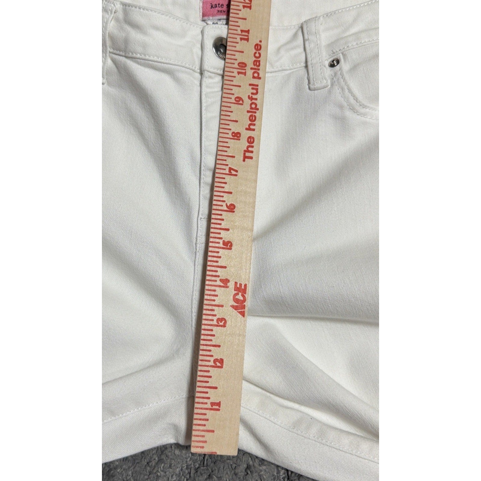 Kate Spade White Jeans Crop Slim Straight Women's 29 Spring Summer Coastal Spot
