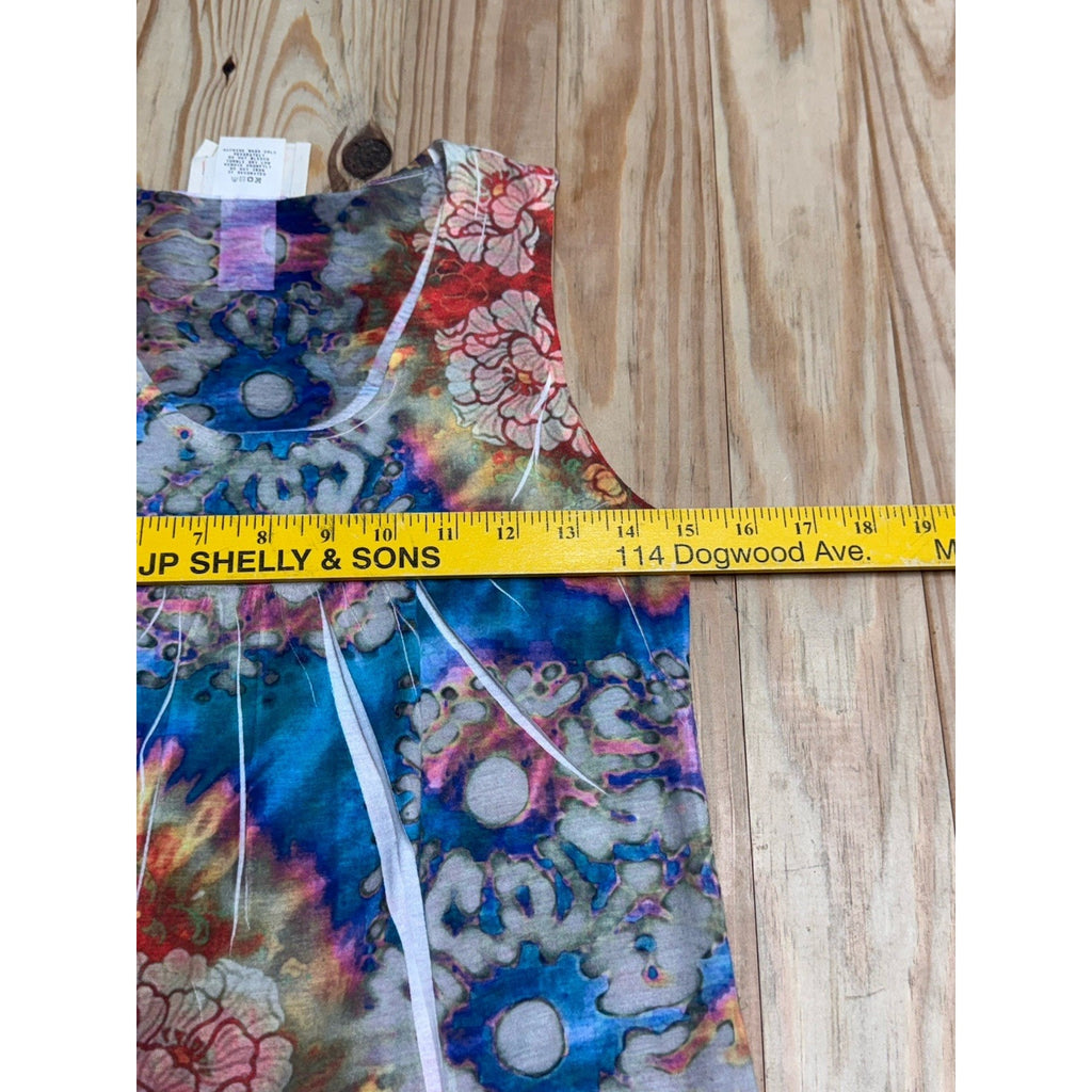 Chelsea & Violet Top XS Floral Sleeveless Print Tank