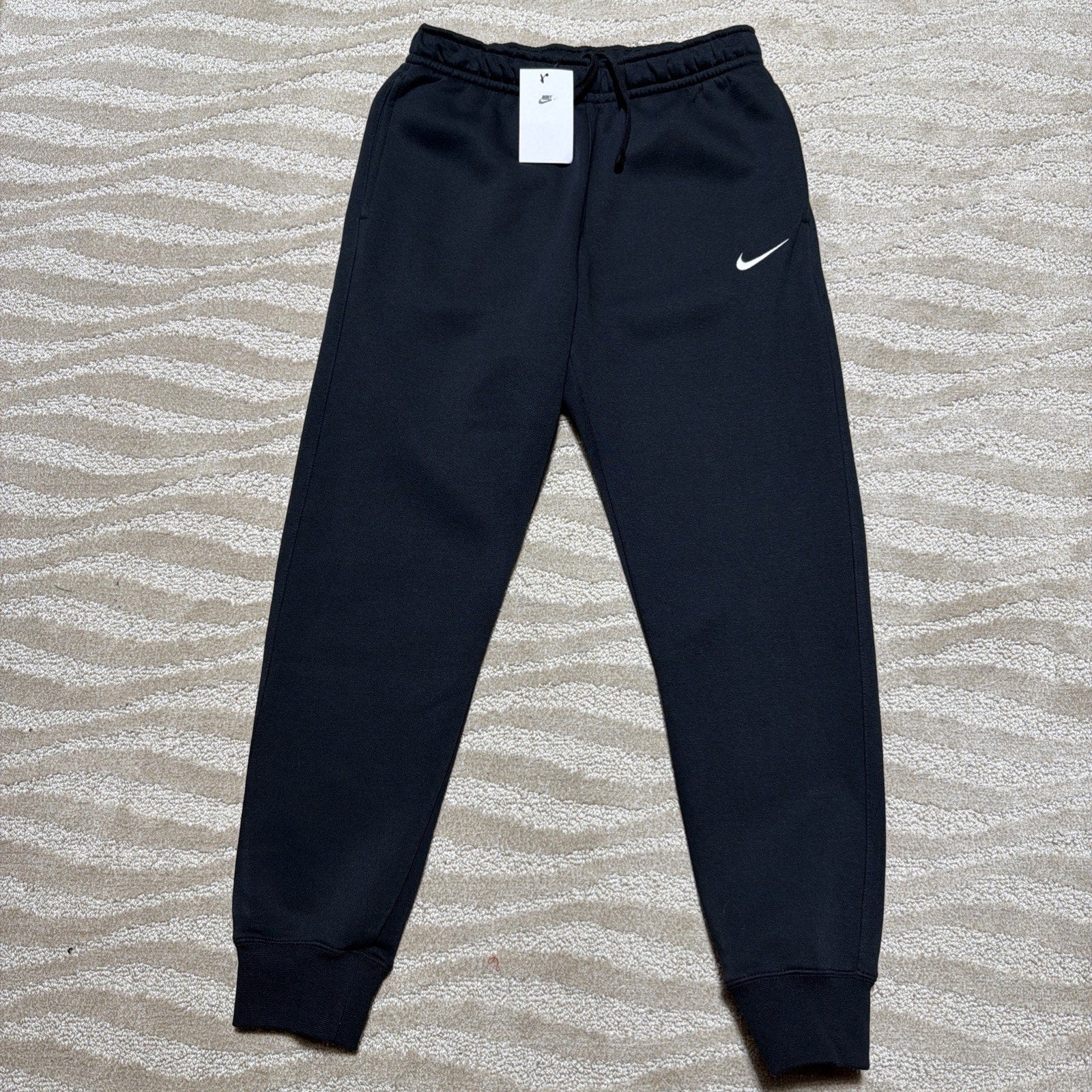 NIKE SPORTSWEAR FLEECE JOGGERS SWEATPANTS PANTS BLACK NEW CJ1616-010 Size Small