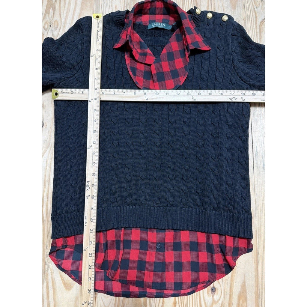 Lauren Ralph Lauren Women's Shirt Sweater Small BLACK