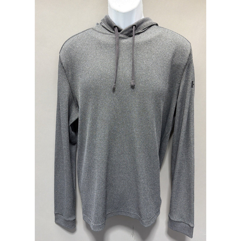 Under Armour Thermal Hoodie Mens Large Gray Loose Sweater Activewear