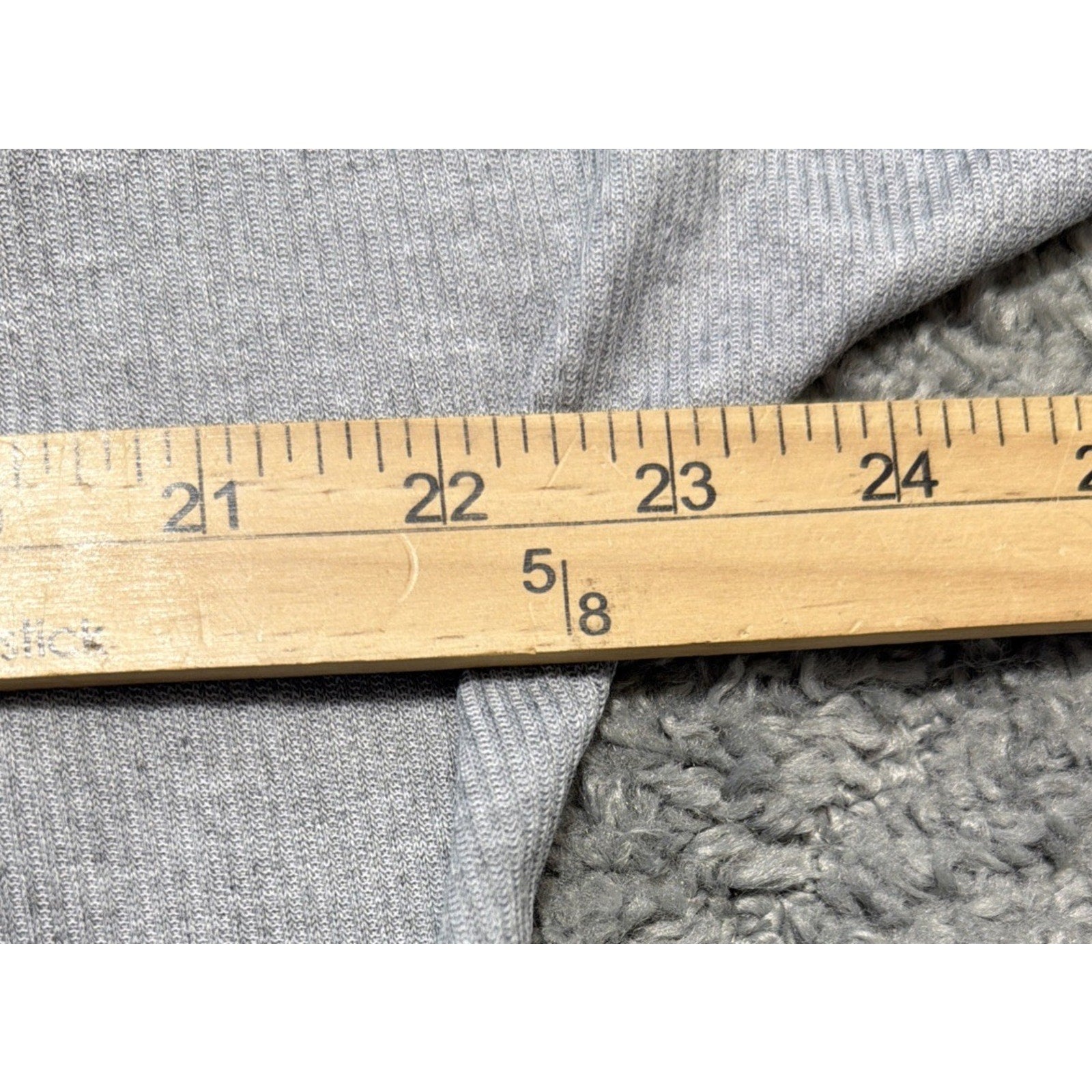 Anna Kaci California Gray Oversized Top Size Large Long Sleeve New