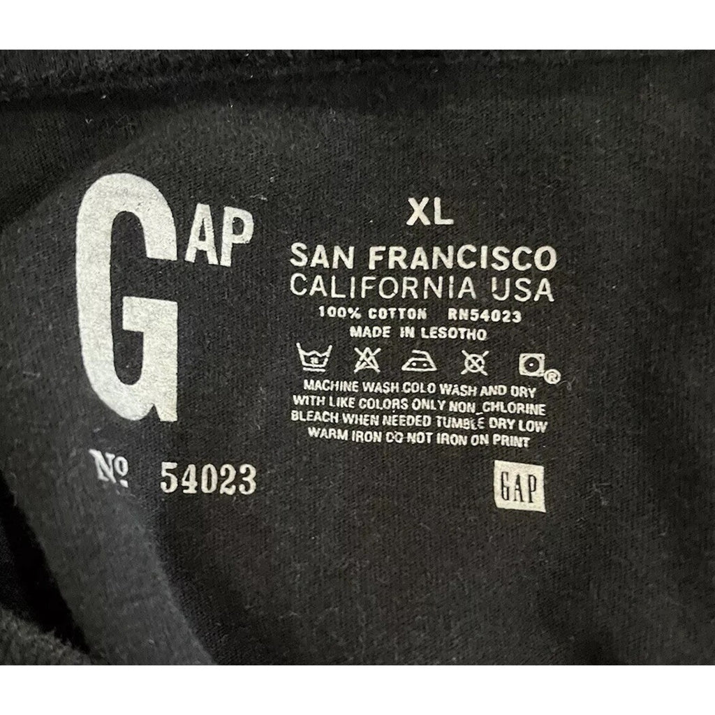 Gap San Francisco California USA Men’s Navy Pullover 100% Cotton Sz XL Thermal