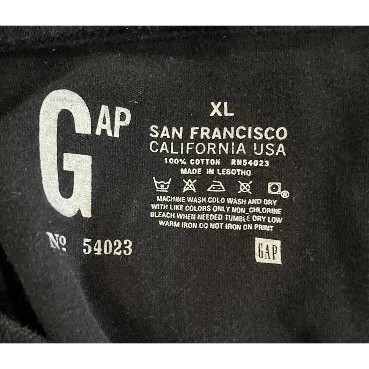 Gap San Francisco California USA Men’s Navy Pullover 100% Cotton Sz XL Thermal
