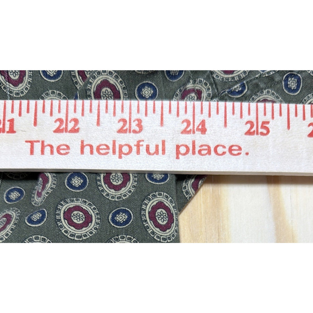 VINTAGE 90s Tommy Hilfiger All Over Print Shirt Men Large Green Crest Logo