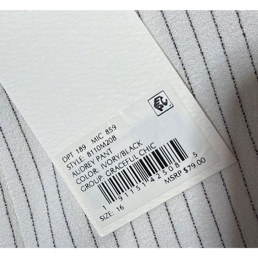 New Alex Marie Women's Pull On High Waist Rise Crop Capri Pant Size 16 NWT