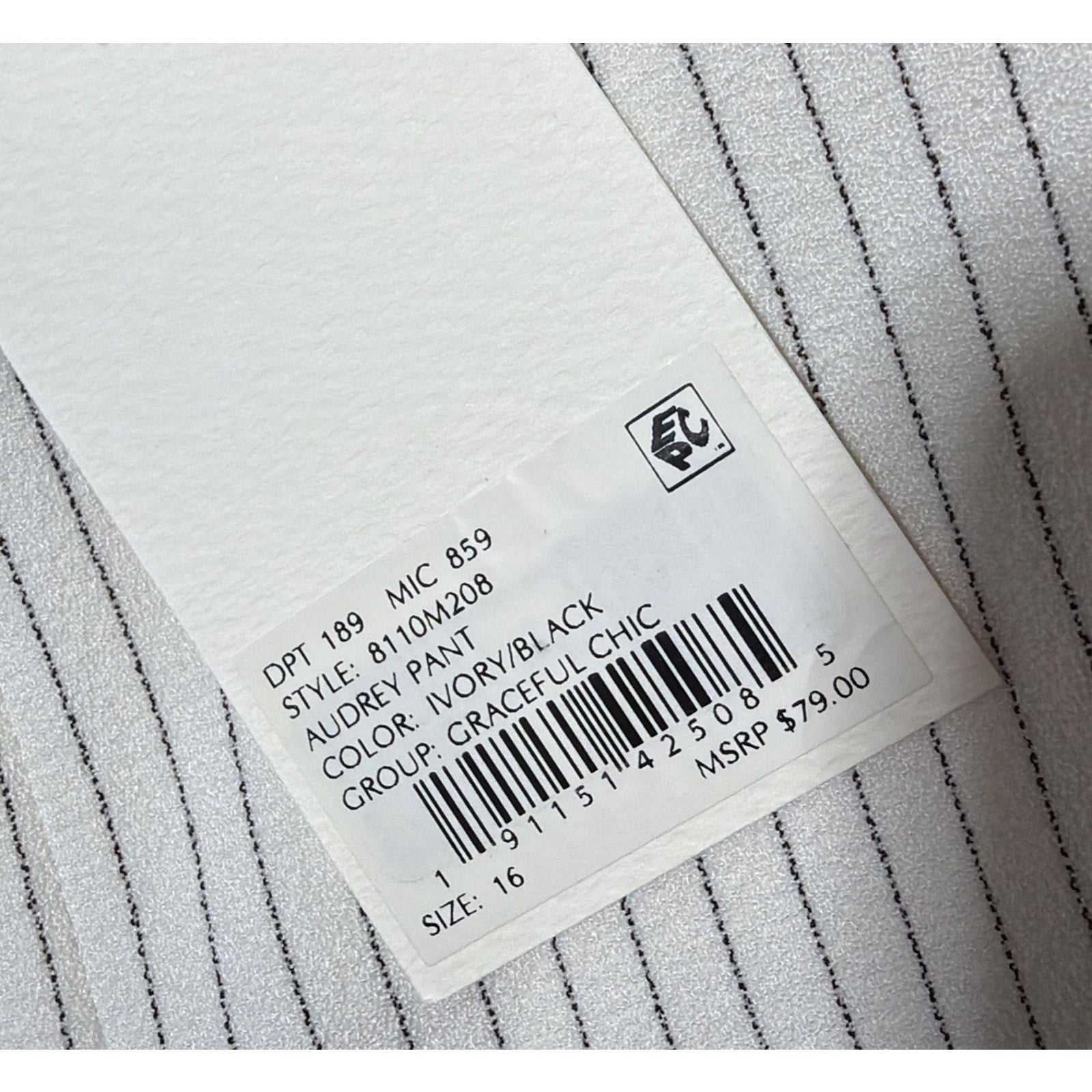 New Alex Marie Women's Pull On High Waist Rise Crop Capri Pant Size 16 NWT
