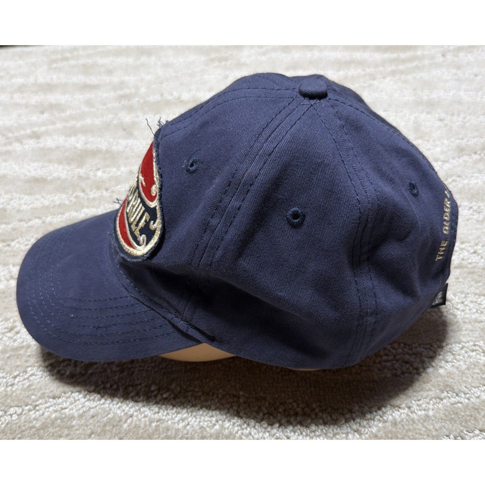 Old Guys Rule Dad Hat Cap The Older I Get 3D Woven Patch Blue