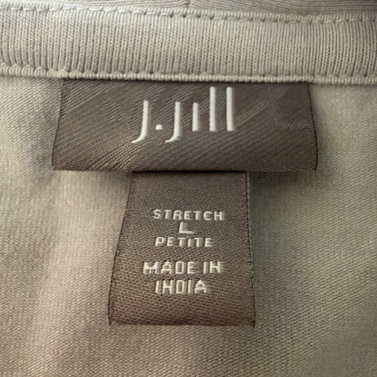 J.Jill Button Front Cardigan Sweater Knit Long Stretch Gray Women's Petite Large