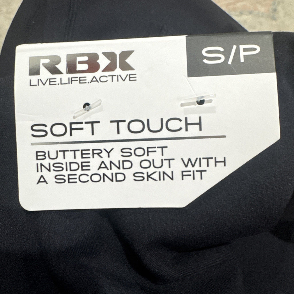 RBX Reebok Black Soft Touch Straight Leg High Waist Pants Women’s Size Small NWT
