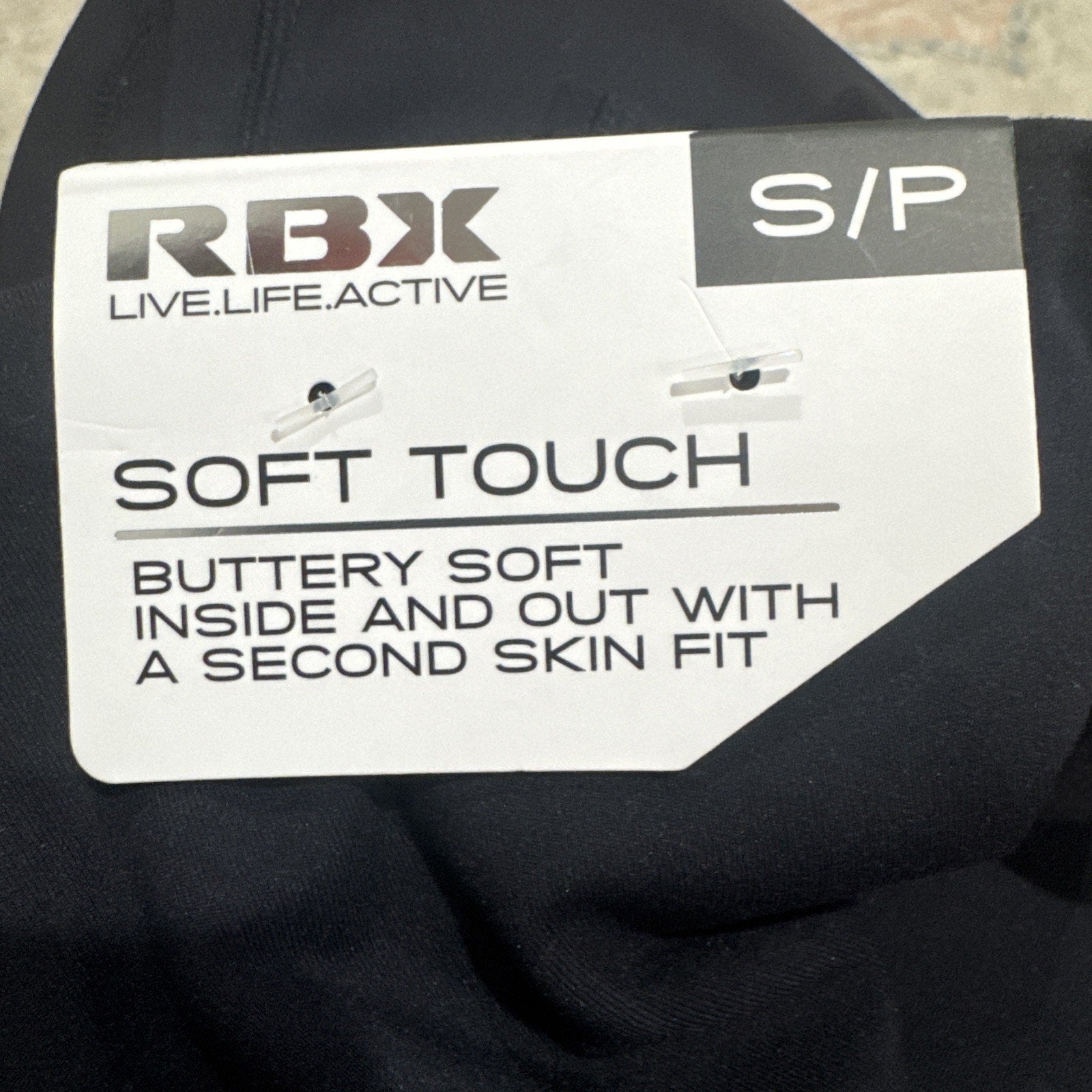 RBX Reebok Black Soft Touch Straight Leg High Waist Pants Women’s Size Small NWT