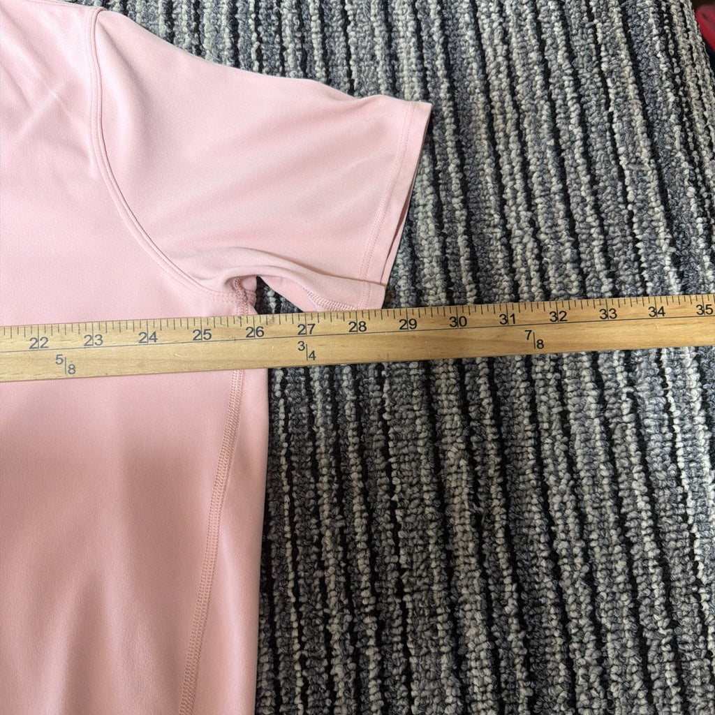 Lululemon Back In Action Short Sleeve Shirt Pink Womens Relaxed Oversized Tee