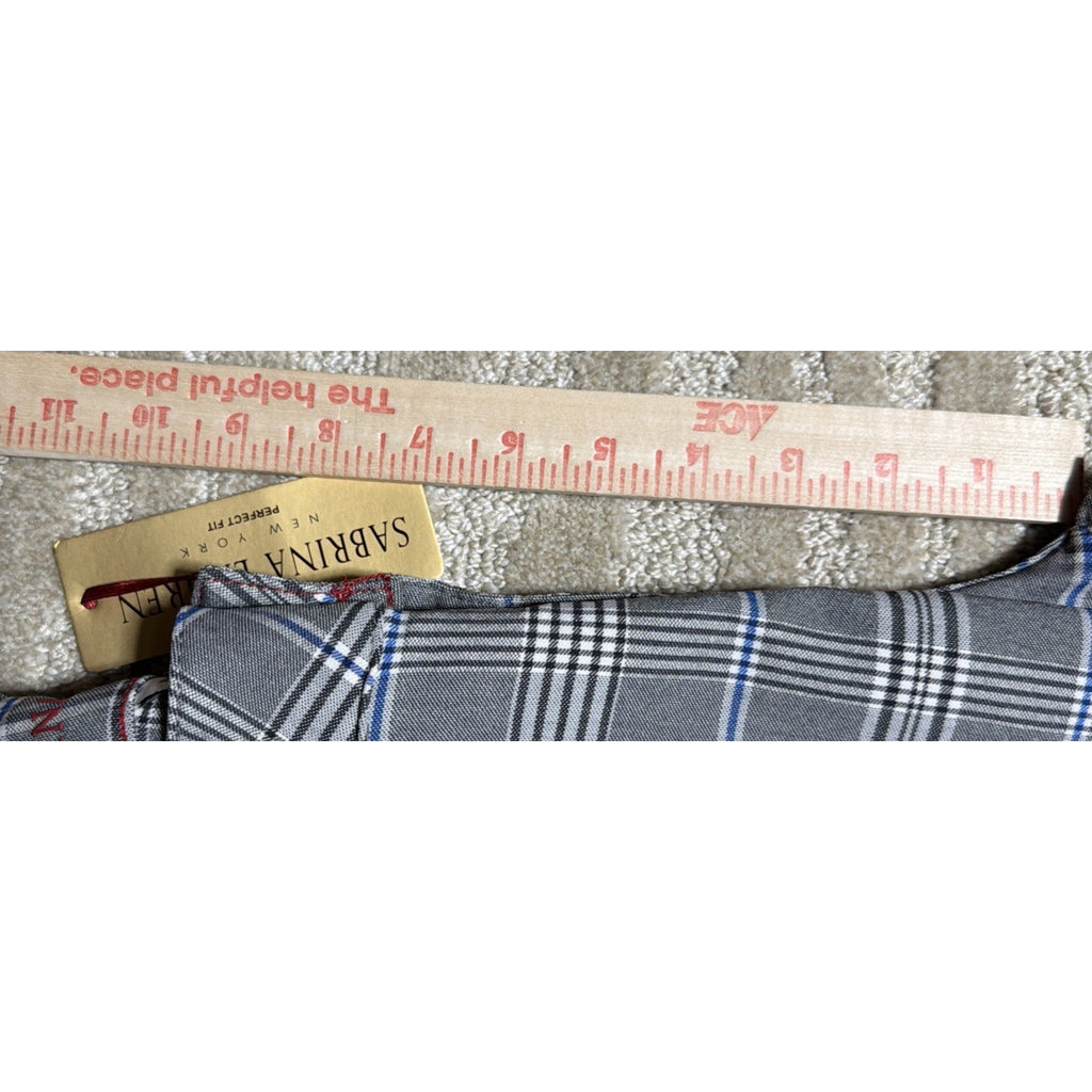 Womens Pants Size 12 Plaid Perfect Fit Ultra Soft Cropped Dress Sabrina Lauren