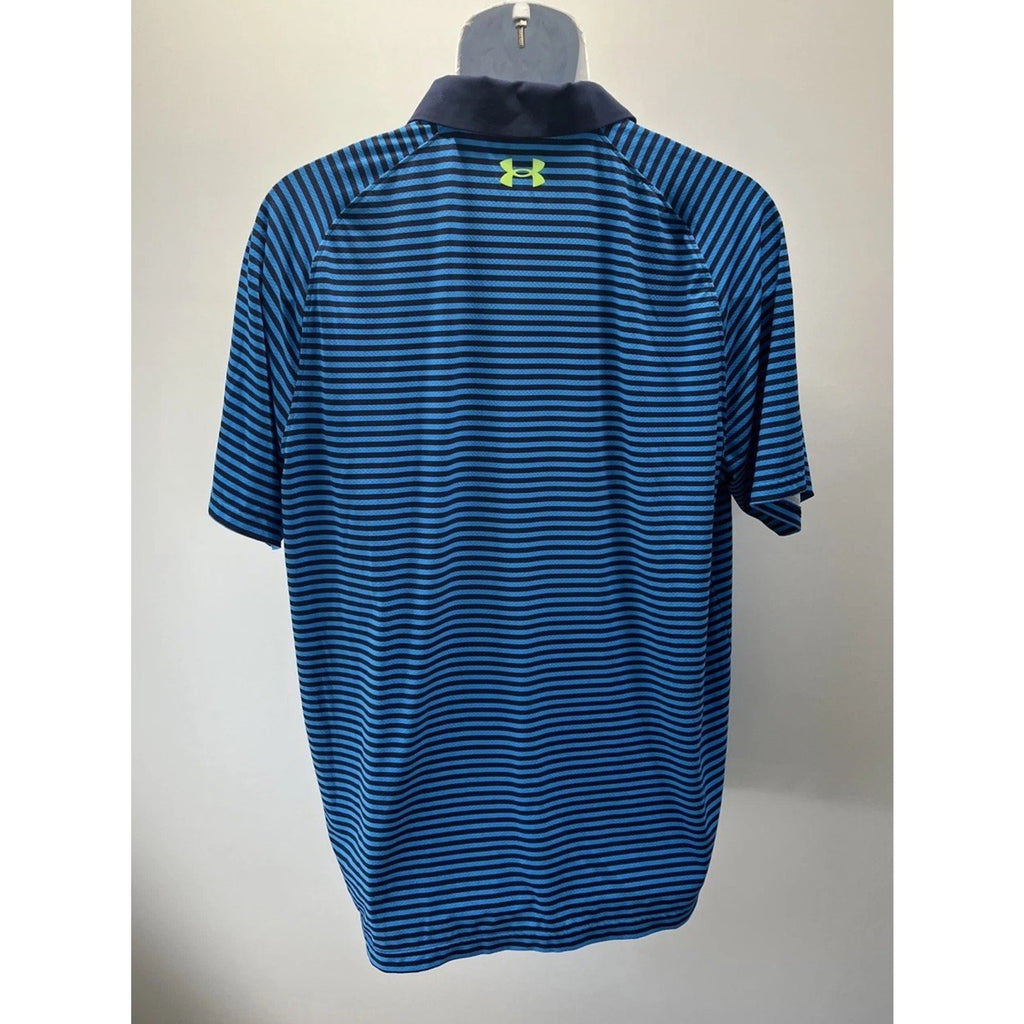 Under Armour Men's UA Iso-Chill Striped Polo Large