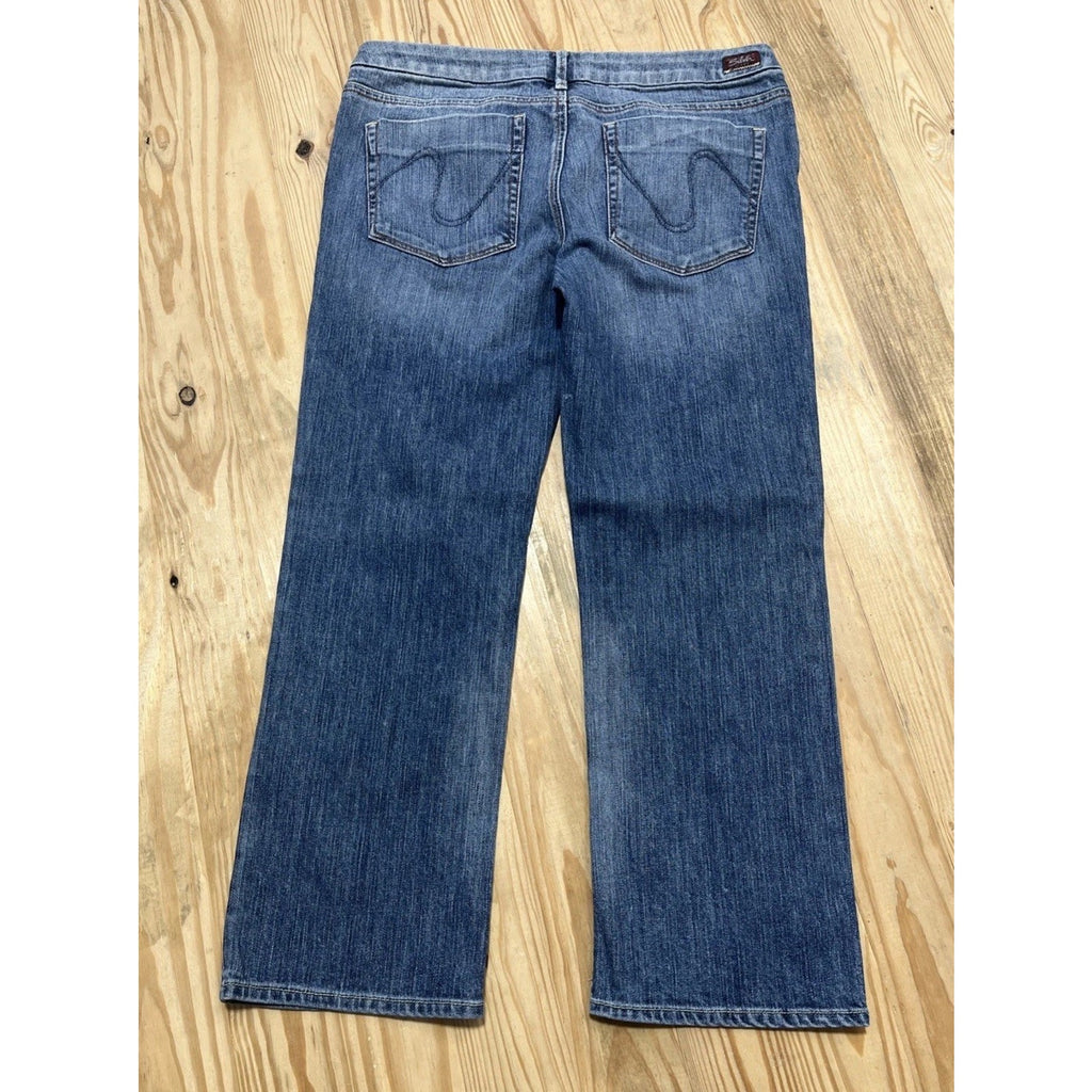 SILVER Laura Blue Stretch Cropped Jeans Low-Rise Women’s Size 30x25