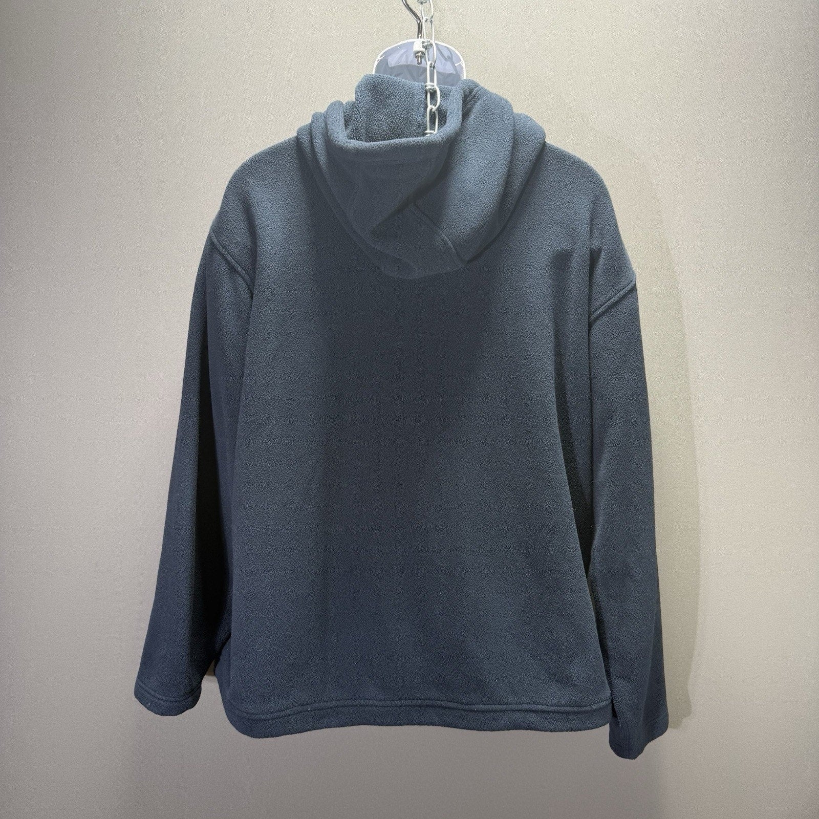 The North Face TKA 100 Men’s XL 2006 Blue Hooded Fleece 1/4 Zip Kangaroo Y2K