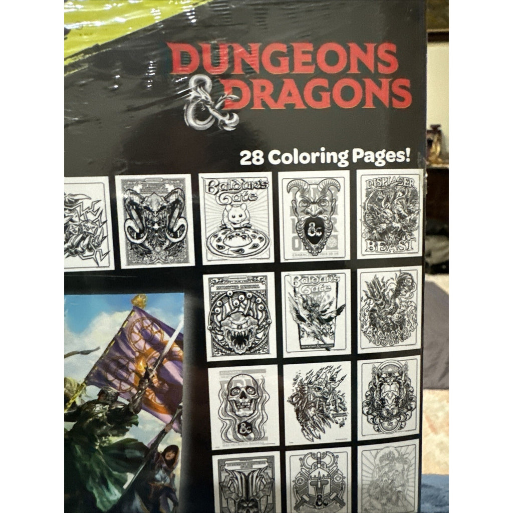 Crayola Art with Edge, Dungeons & Dragons Coloring Pages, 28 pgs & DnD Poster