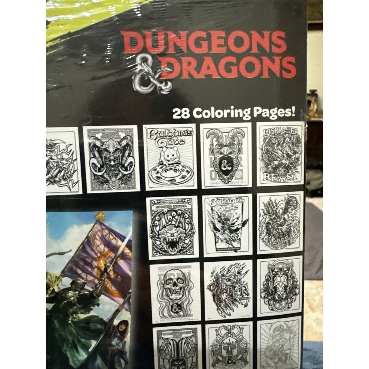 Crayola Art with Edge, Dungeons & Dragons Coloring Pages, 28 pgs & DnD Poster