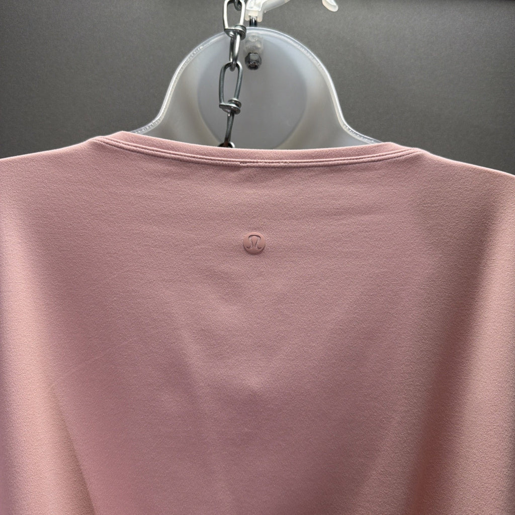Lululemon Back In Action Short Sleeve Shirt Pink Womens Relaxed Oversized Tee