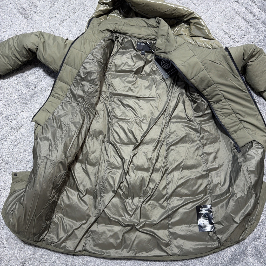 NWT Bernardo Hooded Puffer Jacket Sz Large In Olive GreenBernardo Women Puffer