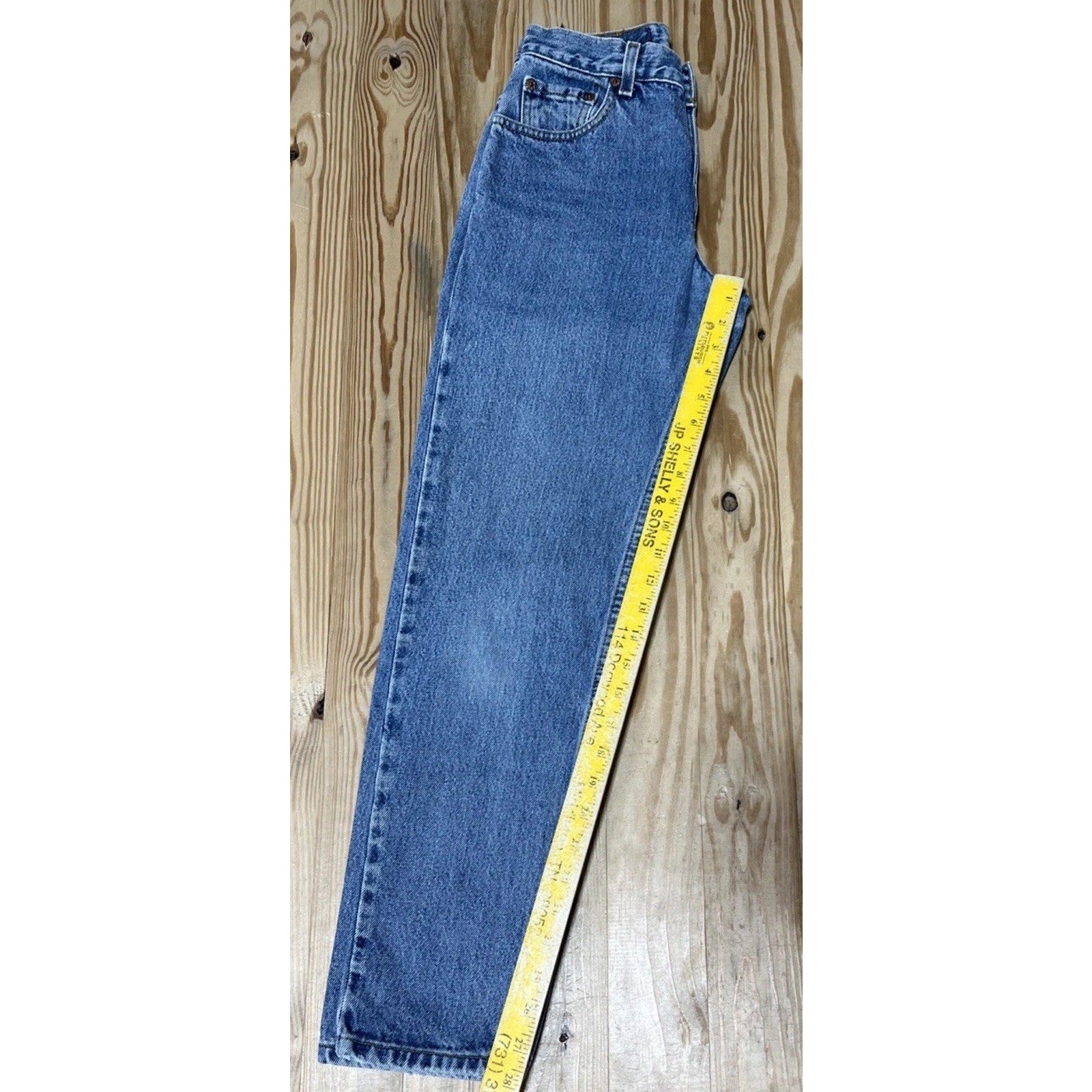 Vintage Levis Jeans 3 Jr Relaxed Fit Tapered Leg 550 Blue Medium Wash 90s 25x28