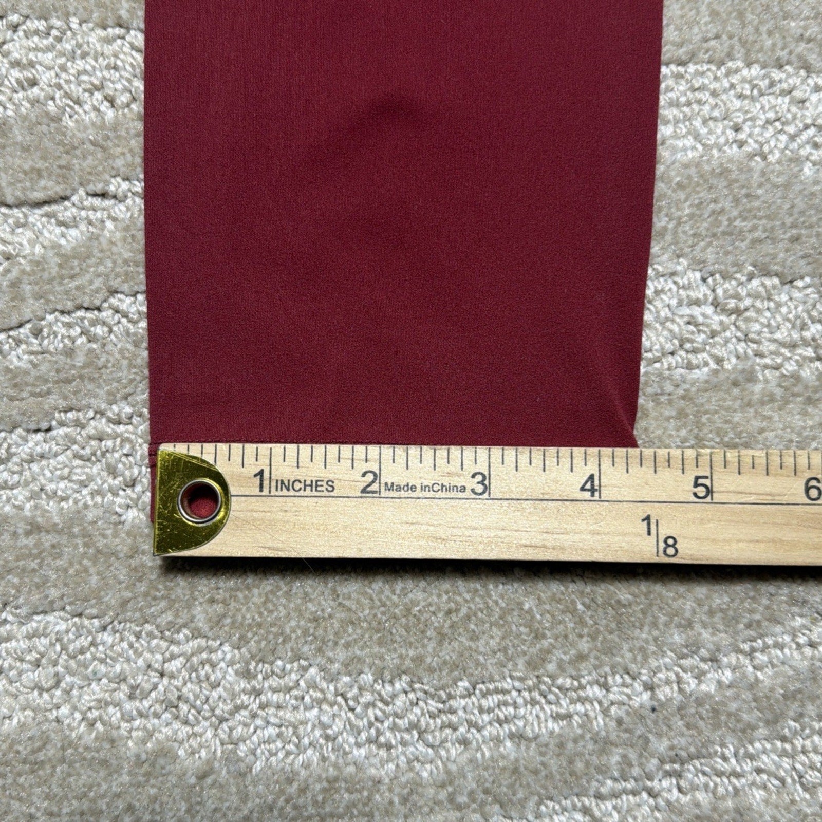 ZYIA Active Maroon Unity High Rise Leggings Size 7/8 Size 6-8 NWT