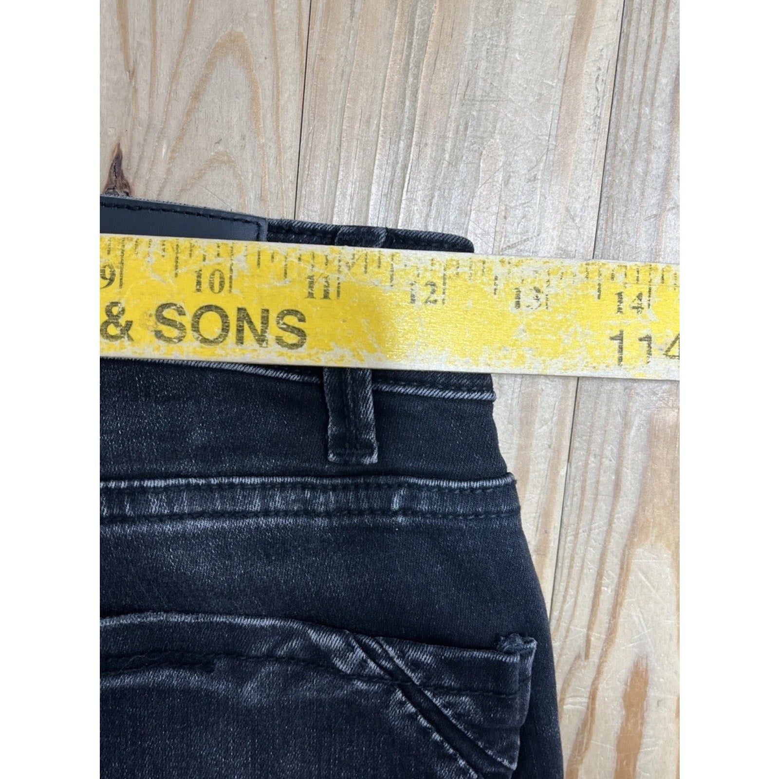 Buckle Black Fit No. 35 Ankle Skinny Distressed Black Women’s Jeans 25