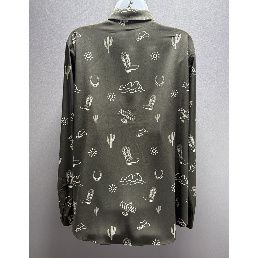 Ariat Homestyle Layla Western Aztec Print Button Shirt Size XL NWT