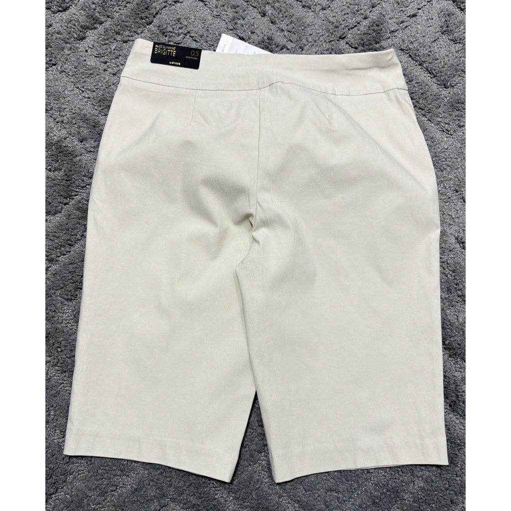 New Chico's So Slimming Pull On Brigette Bermuda Shorts Size 0.5