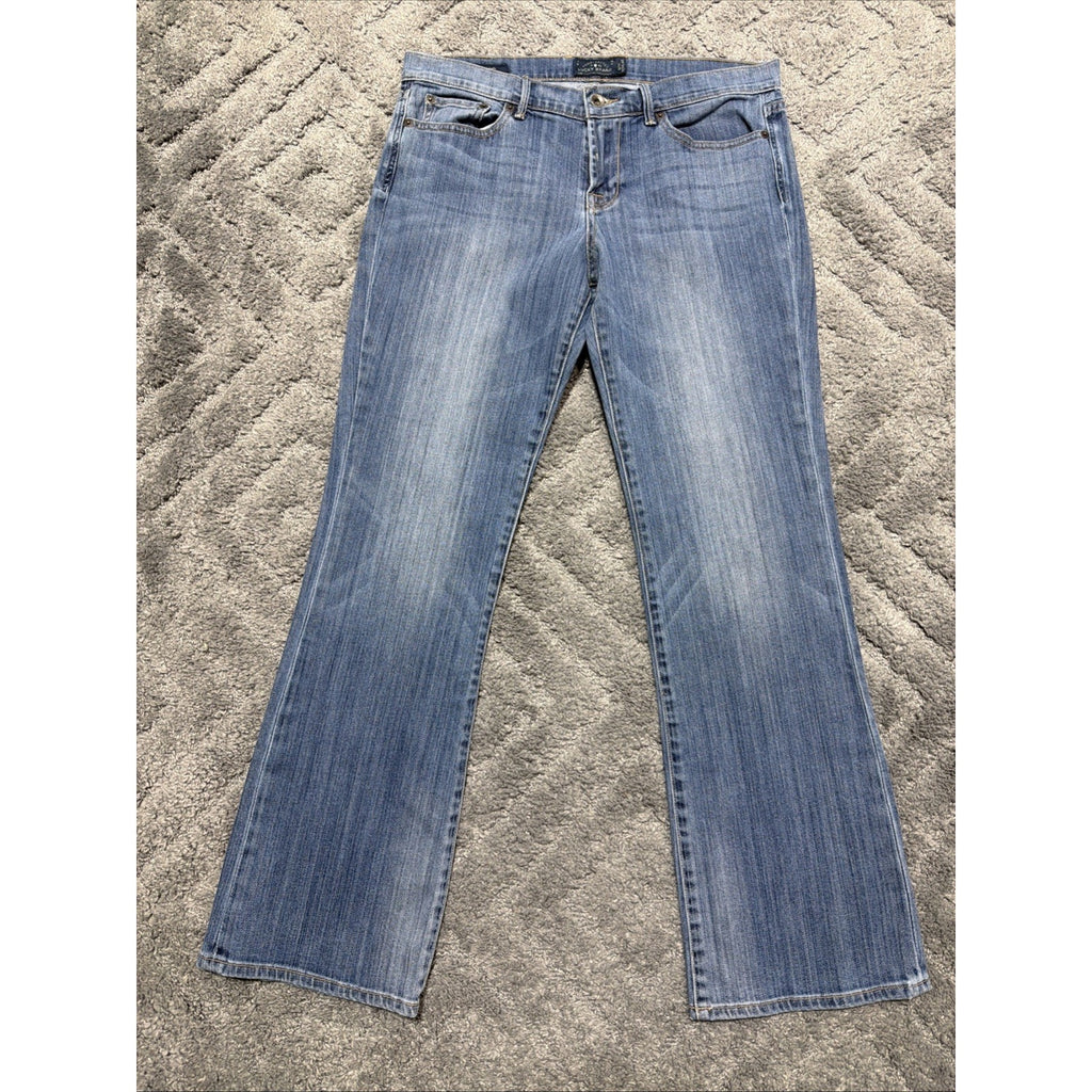 Lucky Brand Womens Sweet N Low Boot Cut Jeans Blue Pockets Denim 12/31 Y2K
