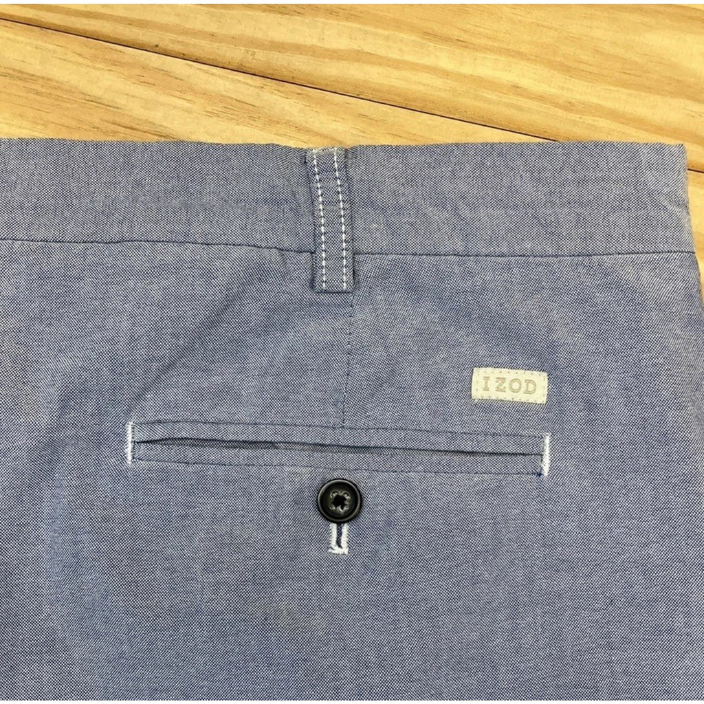 IZOD Flat Front Men's Shorts Size 42 Blue