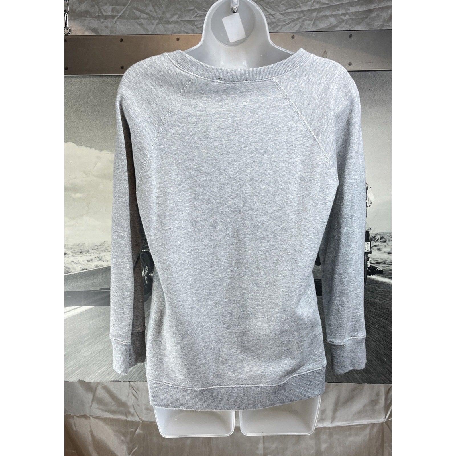 J Crew Super Soft Gray French Colors Sweatshirt Size S EUC