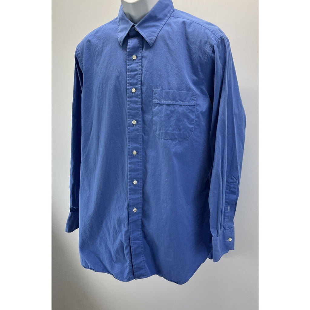Tom James Custom Executive Collection Tailored Blue Shirt XL