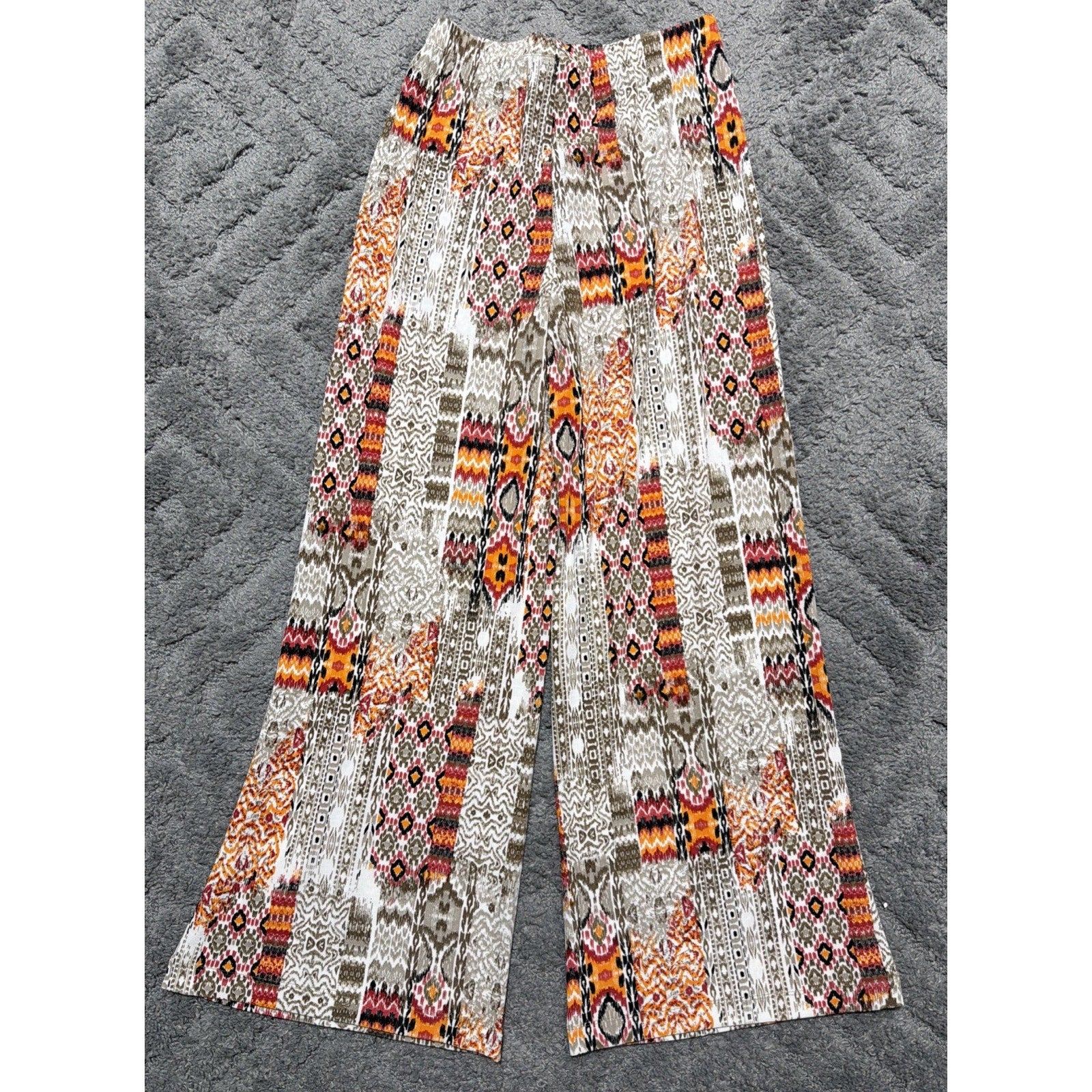 New Chicos Palazzo Pant multicolor wide leg pants size 0 Small Regular
