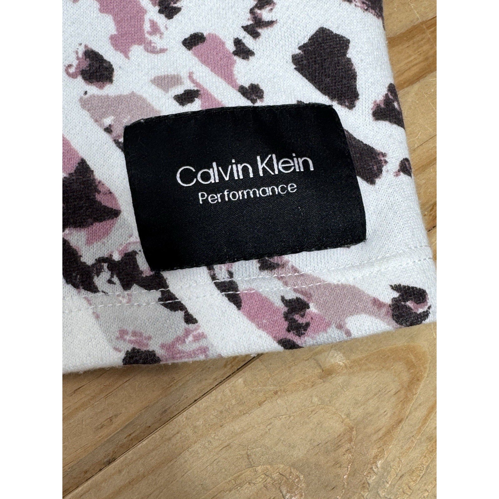 Calvin Klein Performance Printed Sweatshirt White Multi Women’s Size M (no tag)