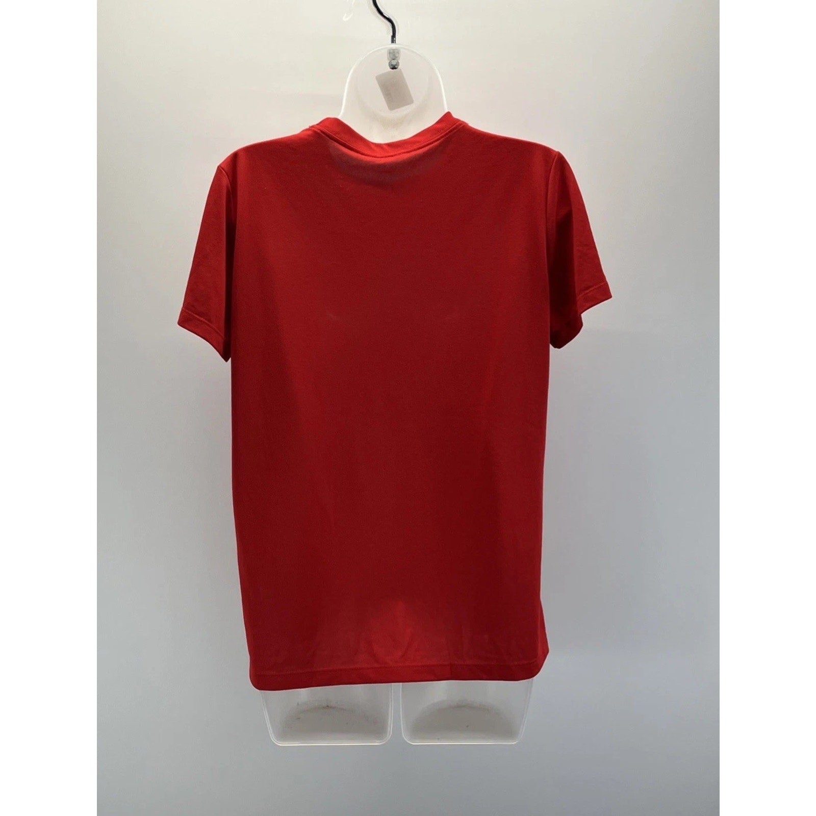 Nike Dri-FIT Women’s Large Red Running Shirt Short Sleeve Workout Athletic Tee