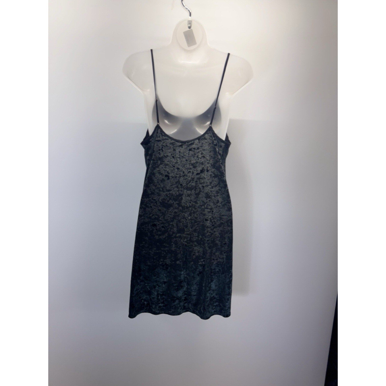 Victoria's Secret M/L Green Stretch Crushed Velvet Nightgown Slip Dress Lounge