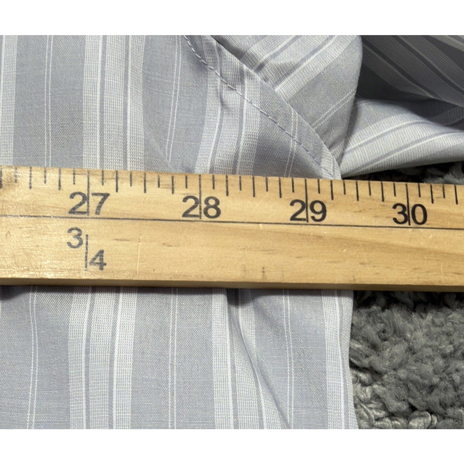 SATCHI Bruno Satchi Men's Striped Short Sleeve Dress Shirt Size 4XL