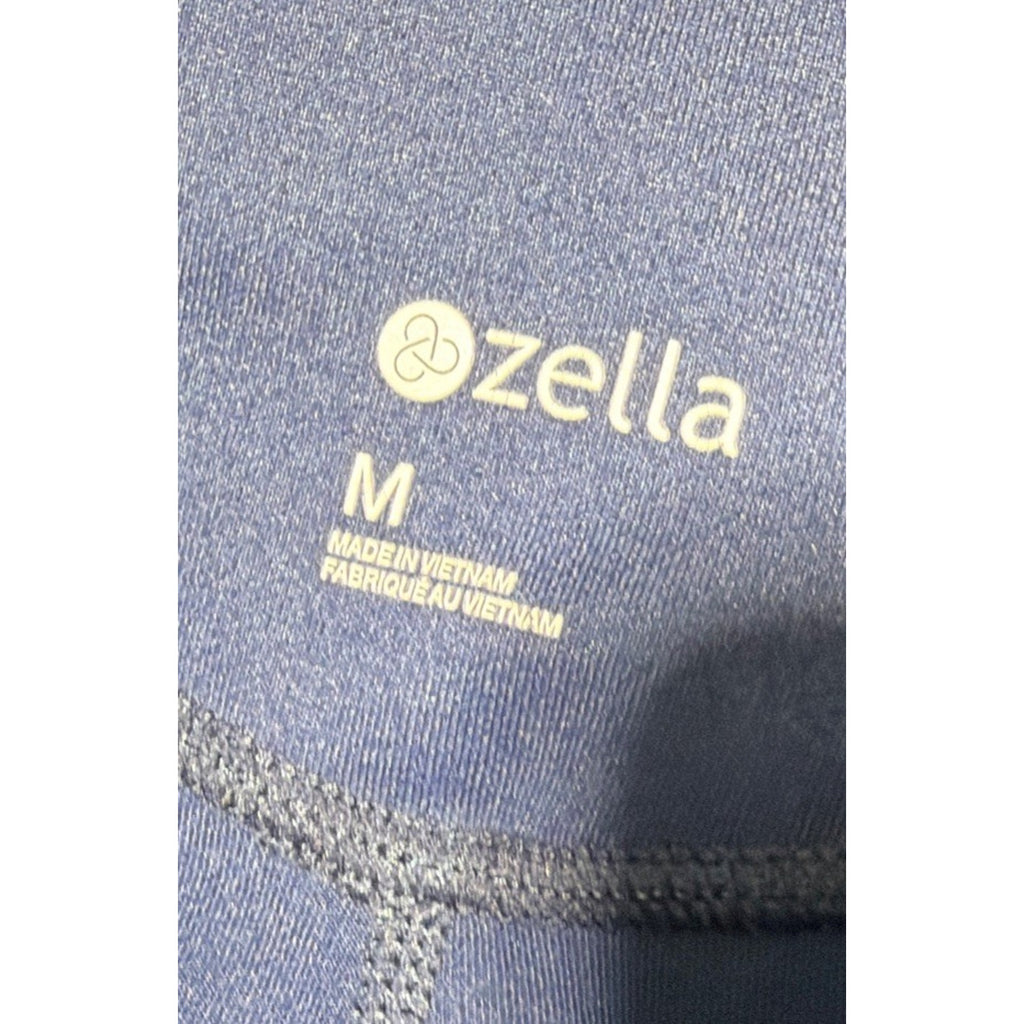 Zella Full Length Leggings Women M Blue High Rise Stretch Performance Yoga