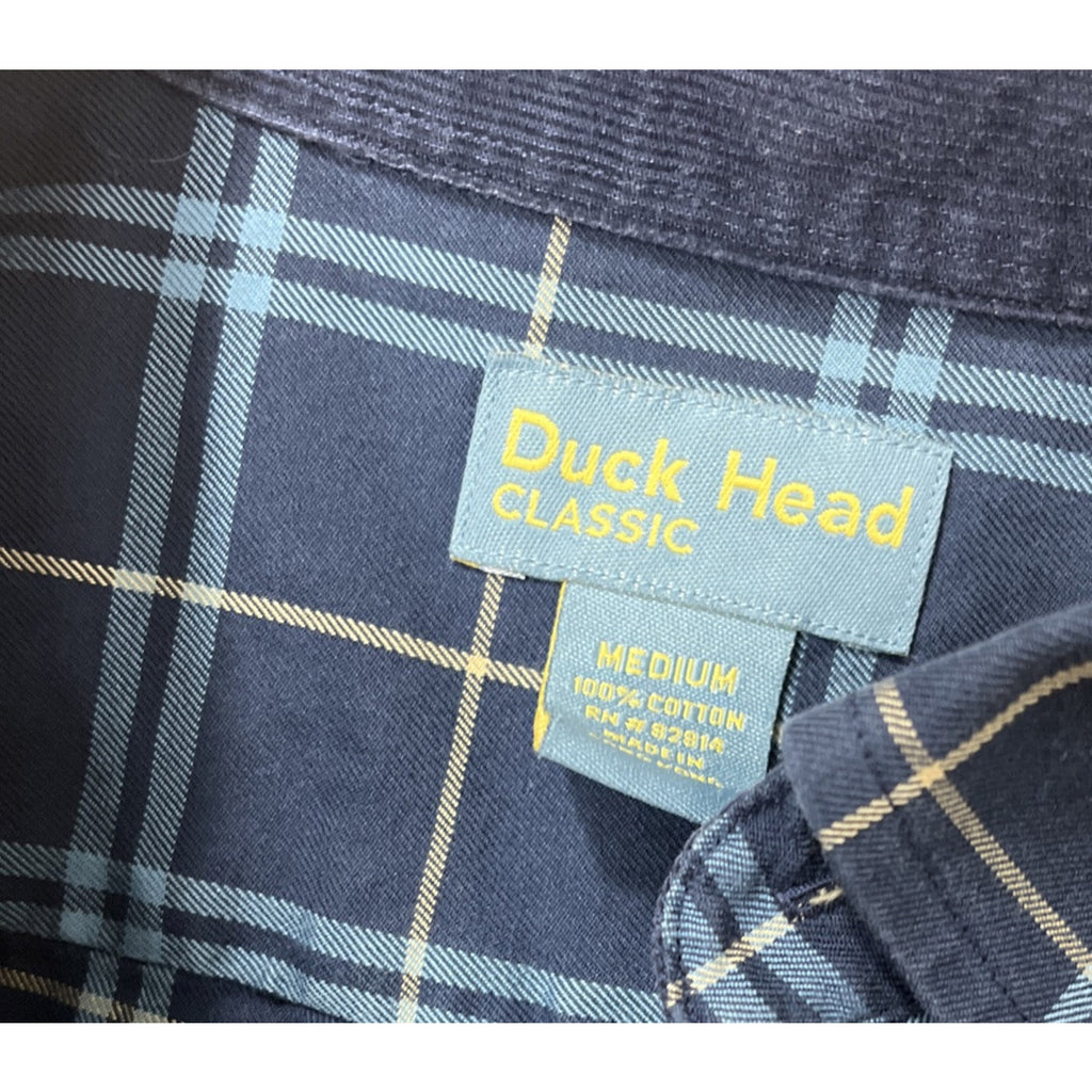 Duck head Classic Mens short sleeve button down size Medium multicolor