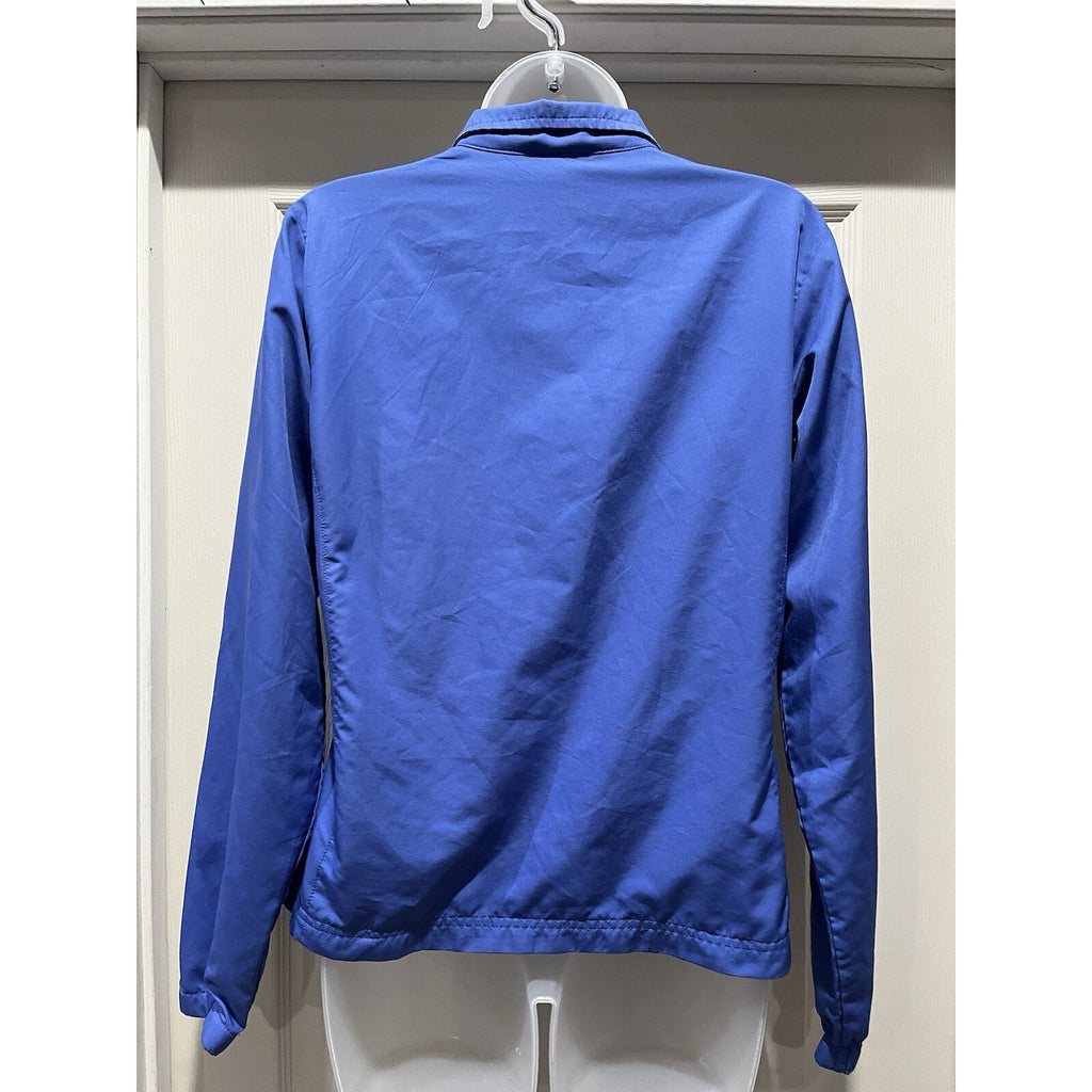Vintage Reebok Windbreaker Jacket Women's Size Medium Full Zip Blue Purple