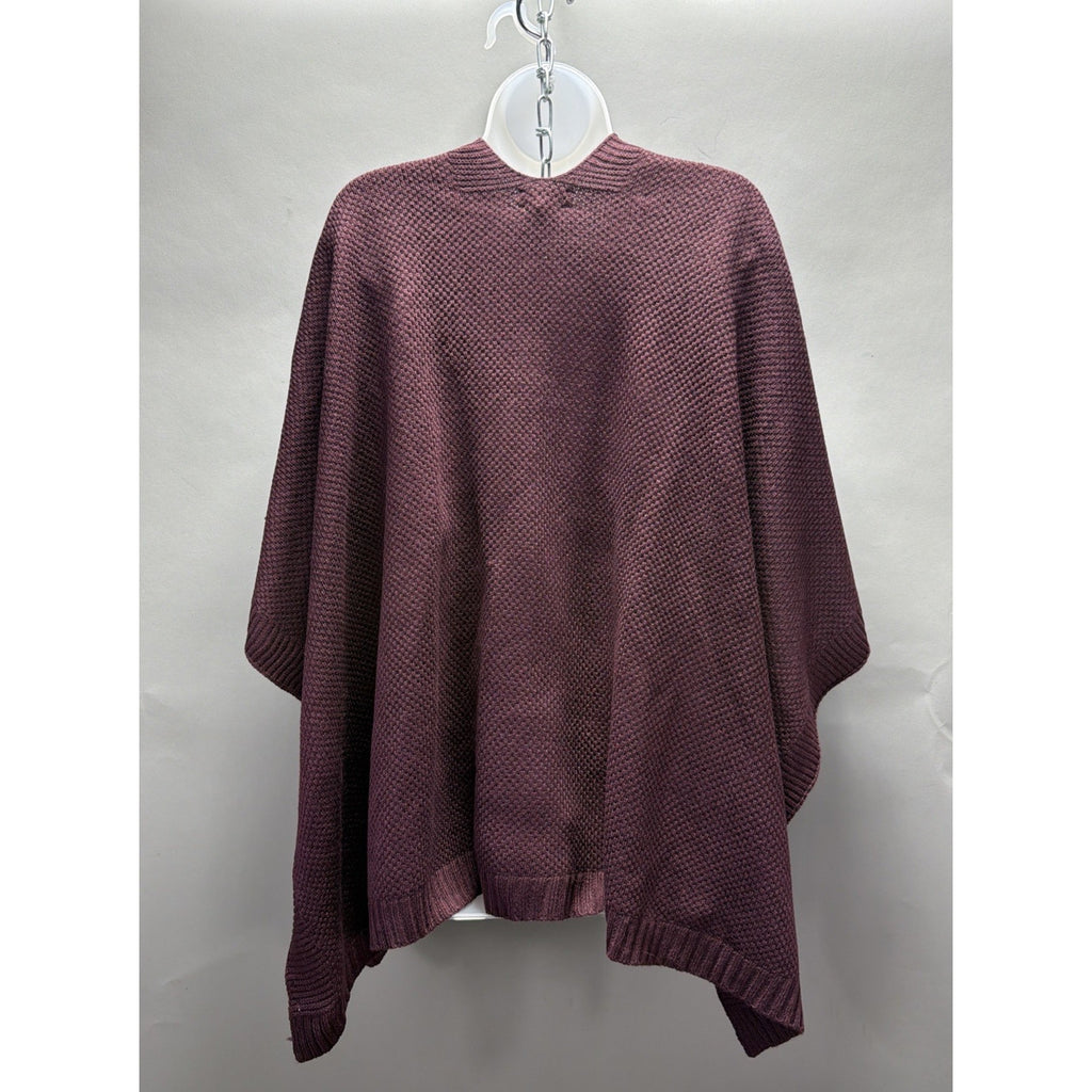 LOFT Waffle Knit Open Front Poncho cardigan Womens One Size cover-up NEW
