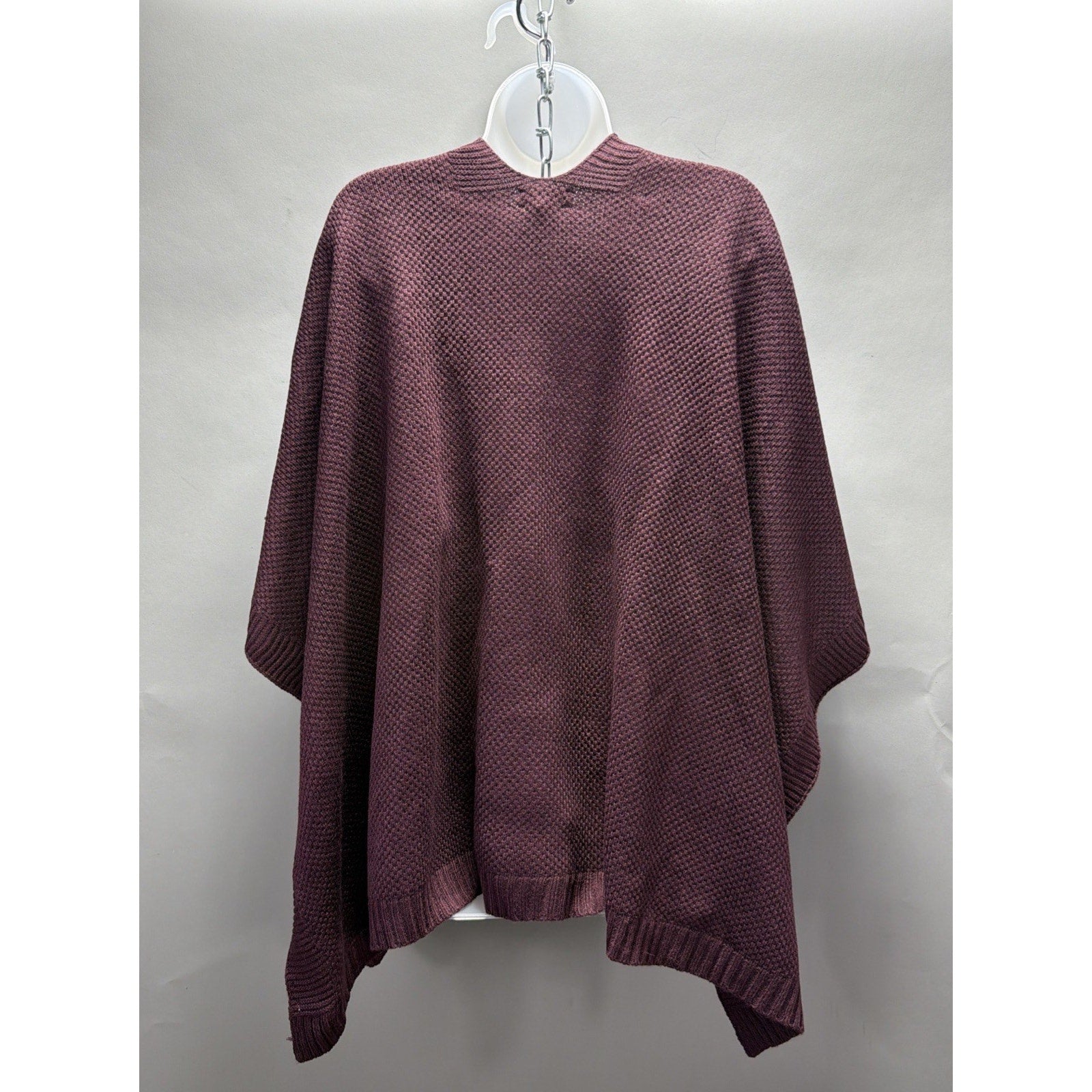 LOFT Waffle Knit Open Front Poncho cardigan Womens One Size cover-up NEW